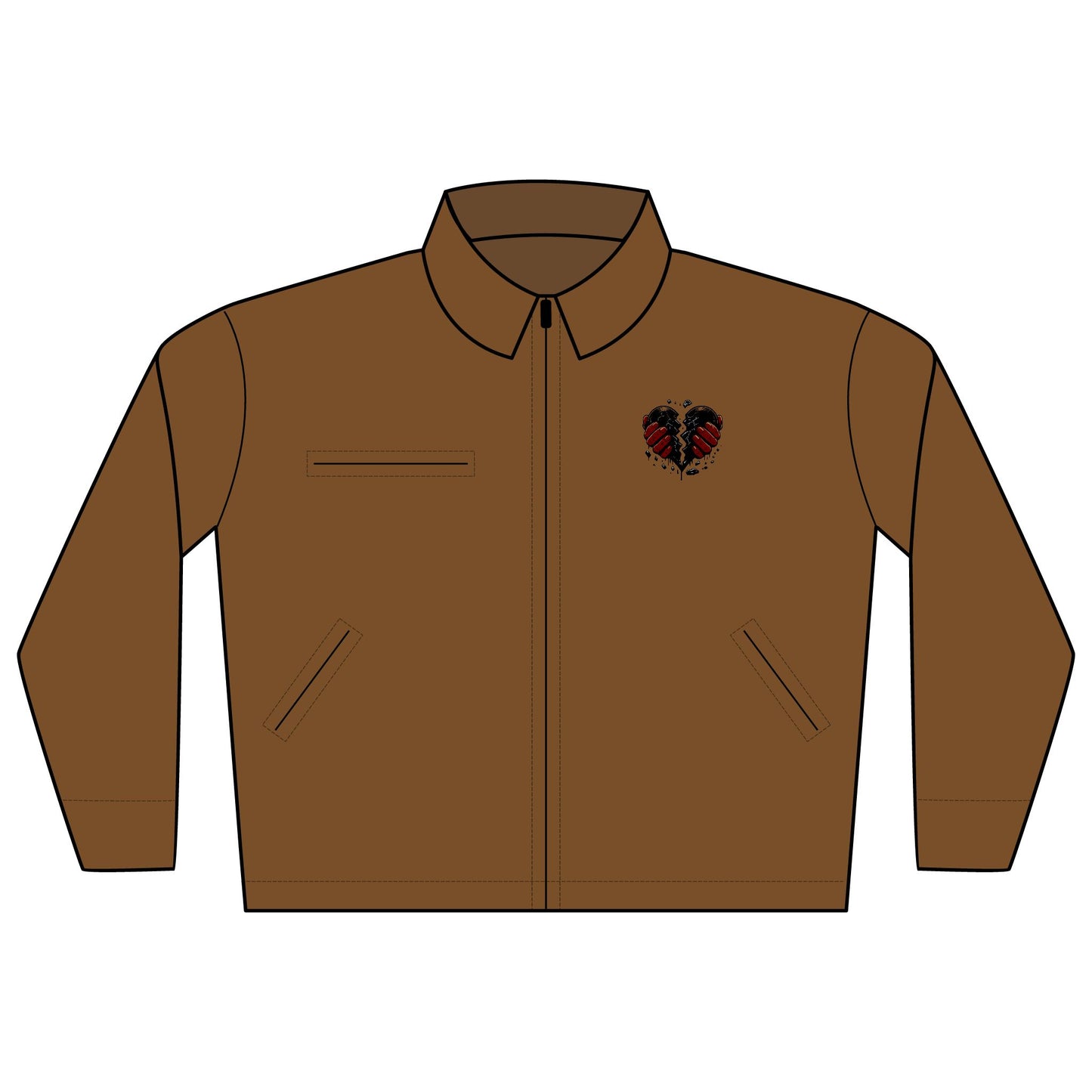 Durable Work Jacket for Everyday Use, Unisex Embroidered Workwear, Ideal for Construction, Outdoor Work, Trades, DIY Projects, Gifts