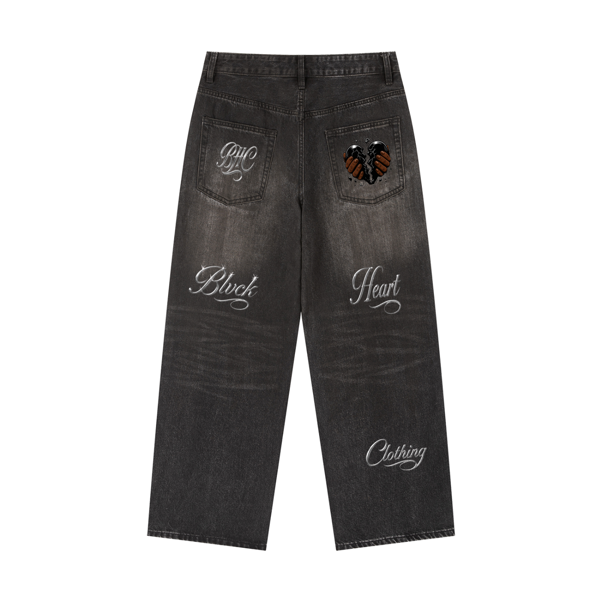Vintage Wash Heavyweight Denim Jeans