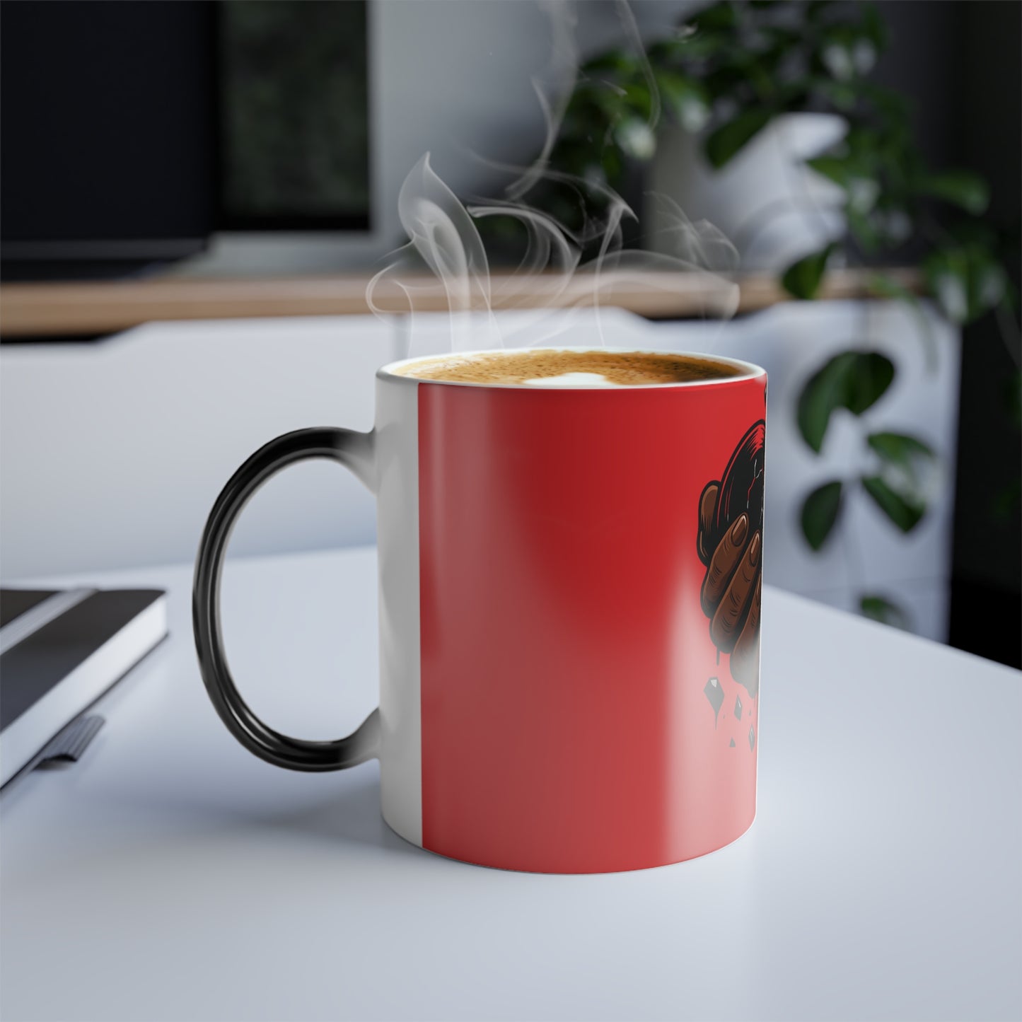 Color Changing Heartbreak Mug, Unique Gift for Coffee Lovers, Breakup Recovery, Love-themed Kitchenware, Holiday Gift Idea