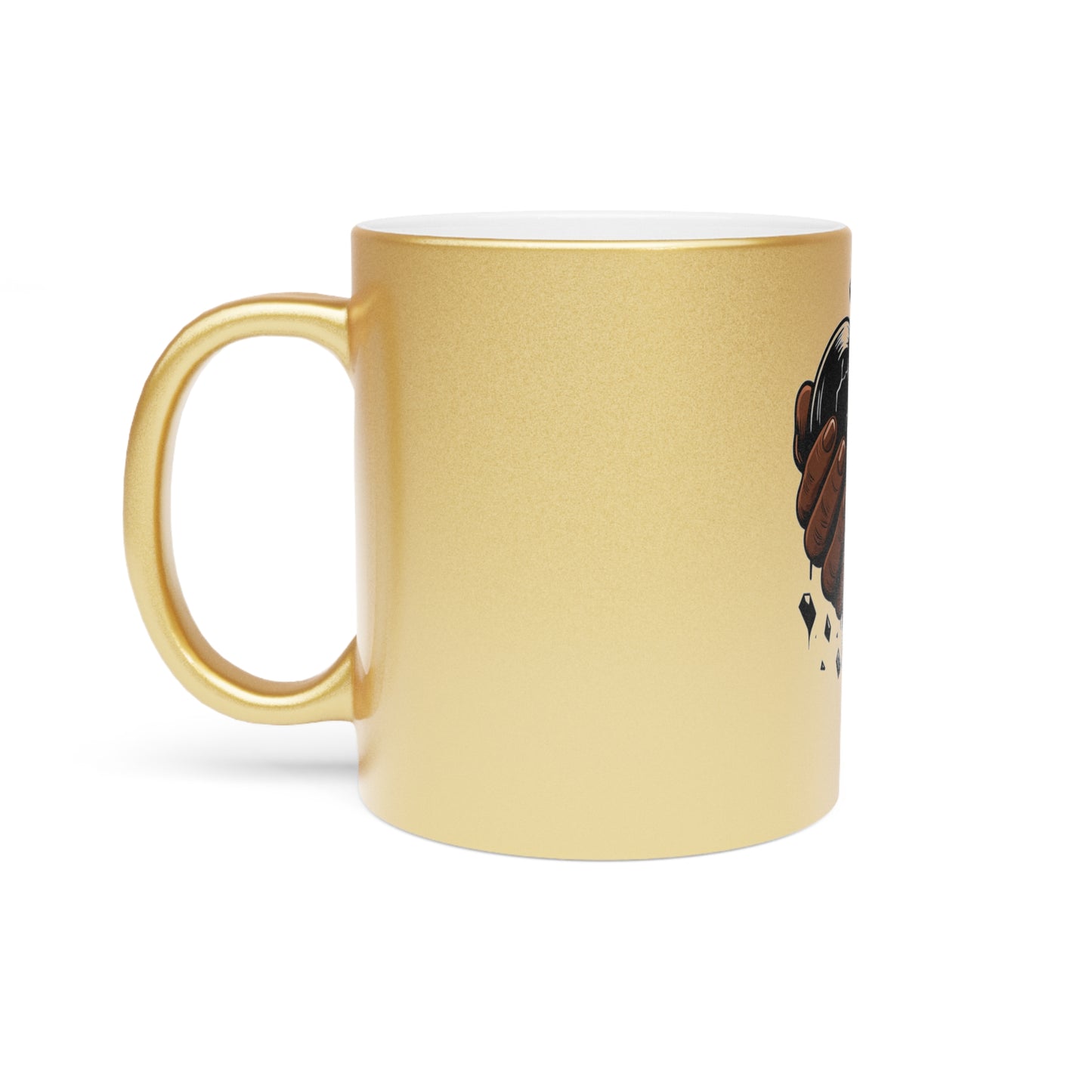 Heartbreak Metallic Mug, Emotional Gift, Coffee Cup, Unique Drinkware, Self-Care, Relationship Revival