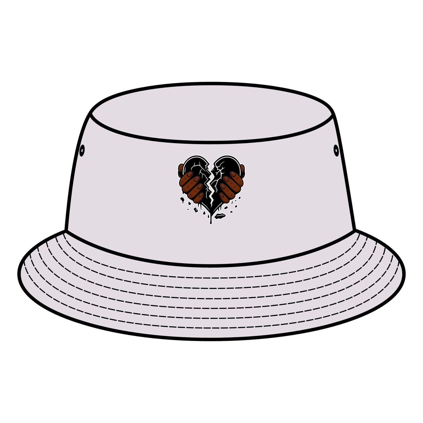 Stylish Bucket Hat with Heart Design, Trendy Summer Hat, Unique Gift for Him/Her, Casual Beach Accessory, Love-Themed Headwear