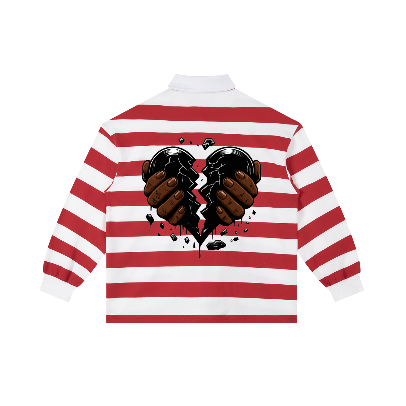 Color Block Stripe Polo Shirt