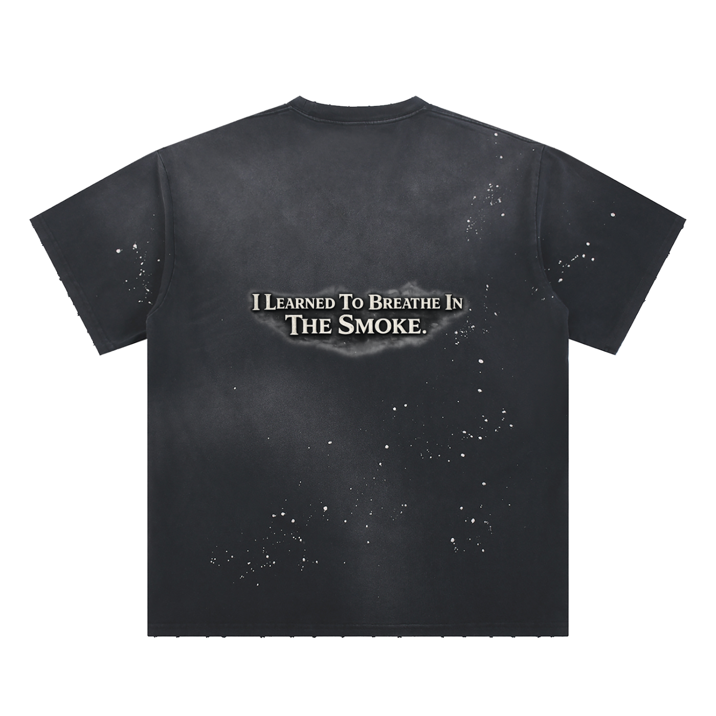 Hand-Frayed Sunfade Paint Splatter T-Shirt