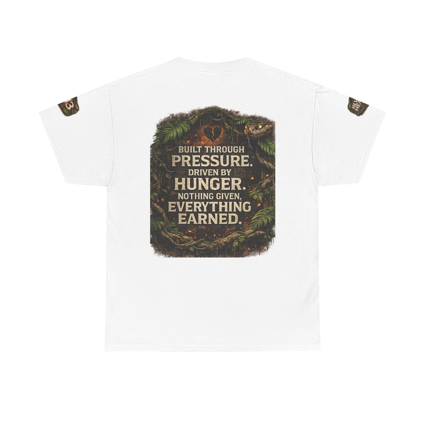 Gorilla Strength Tee – "Built Through Pressure. Driven By Hunger." Motivational Graphic T-Shirt