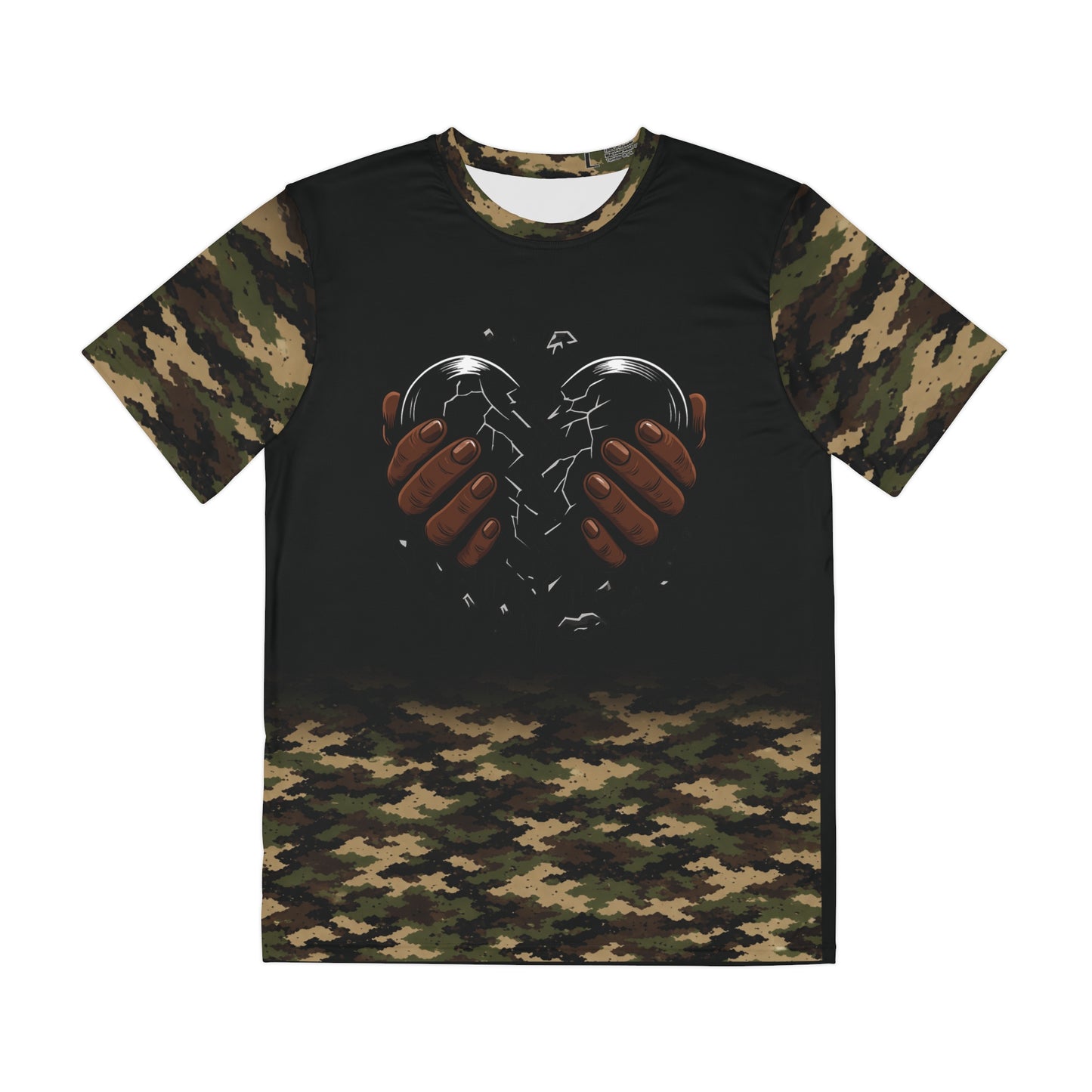 Built in Silence Breaking Limits T-Shirt — Camo All-Over Print Men’s Tee