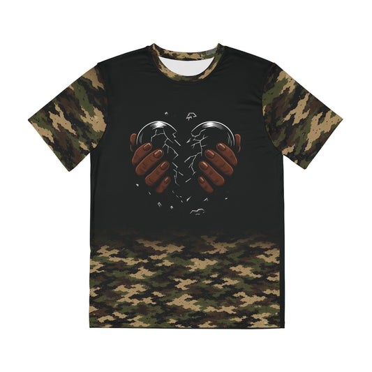 Built in Silence Breaking Limits T-Shirt — Camo All-Over Print Men’s Tee