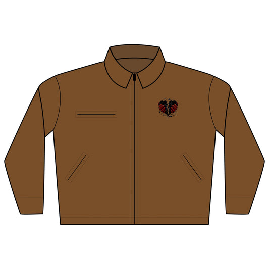 Durable Work Jacket for Everyday Use, Unisex Embroidered Workwear, Ideal for Construction, Outdoor Work, Trades, DIY Projects, Gifts