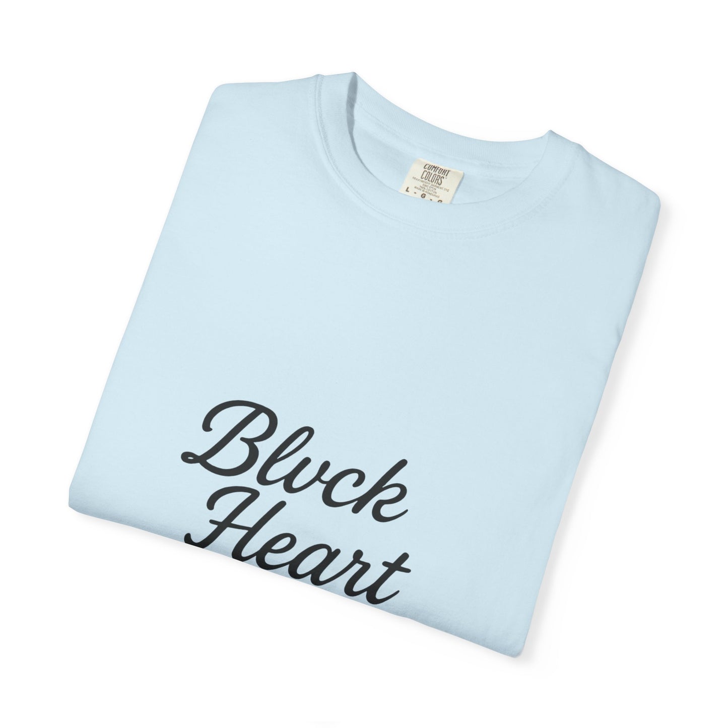 Blvck Heart Clothing Tee — Broken Black Heart Back Graphic T-Shirt