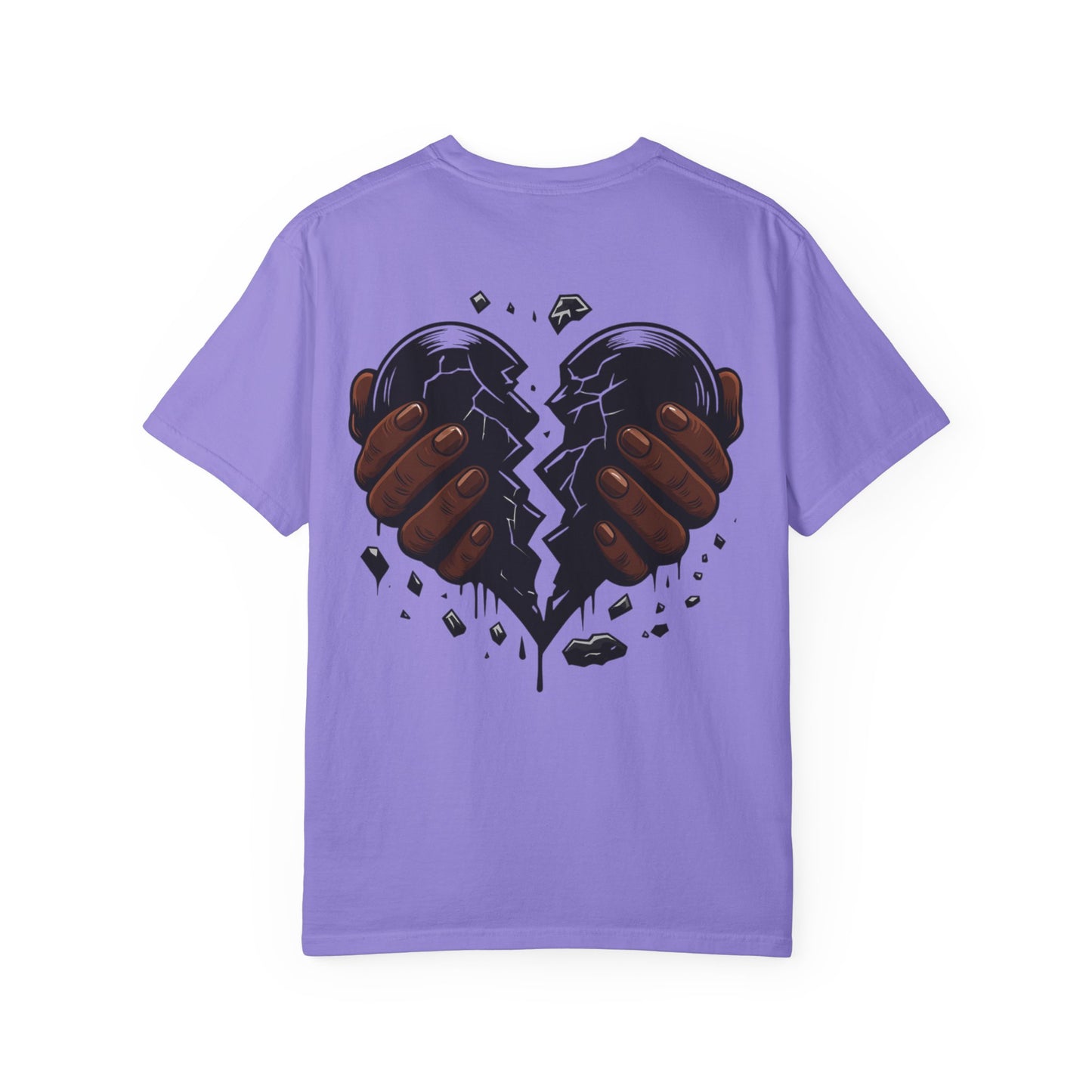 Blvck Heart Clothing Tee — Broken Black Heart Back Graphic T-Shirt