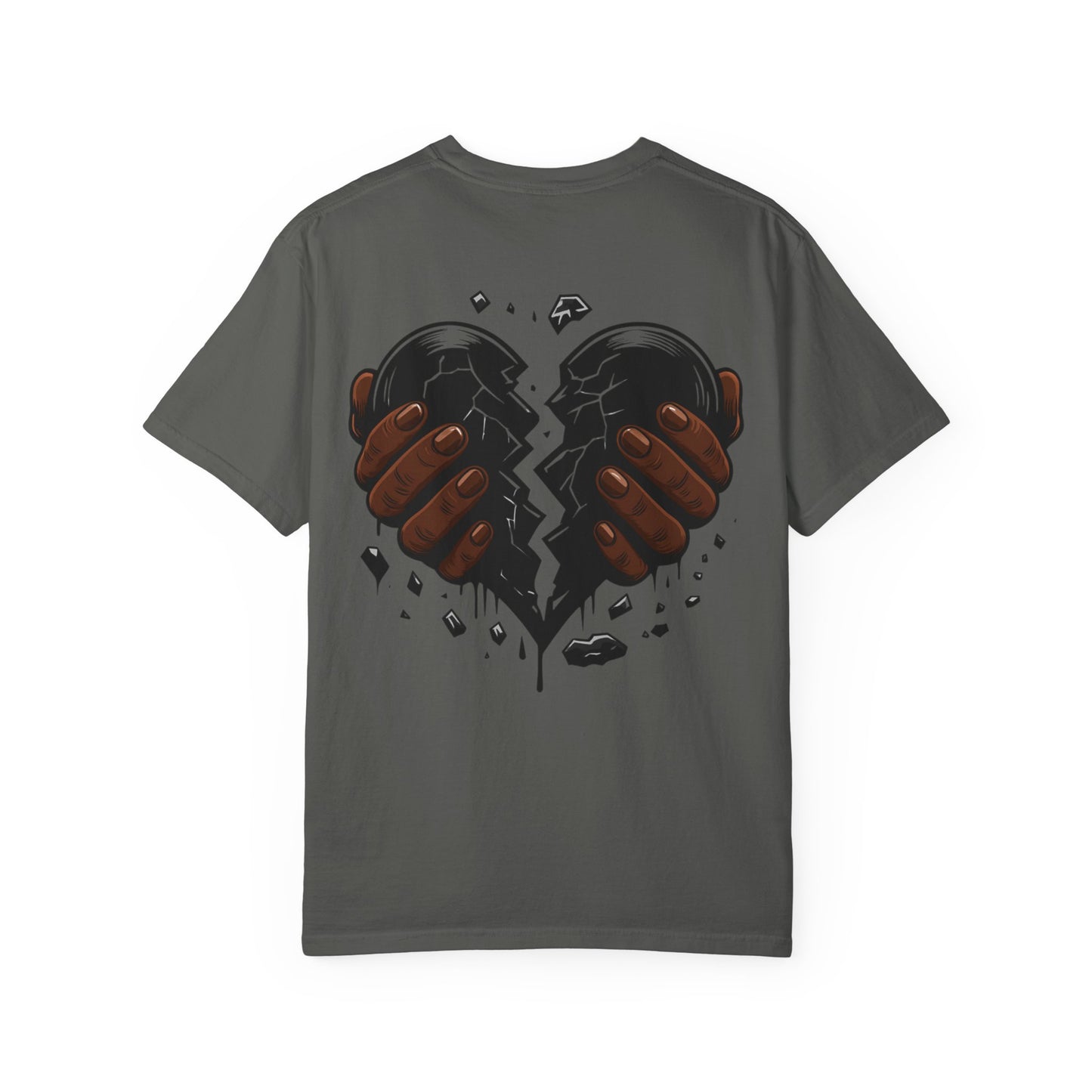 Blvck Heart Clothing Tee — Broken Black Heart Back Graphic T-Shirt