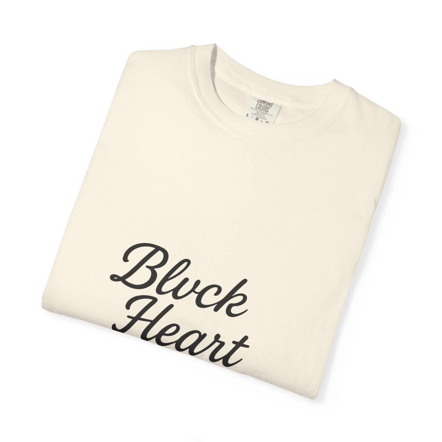 Blvck Heart Clothing Tee — Broken Black Heart Back Graphic T-Shirt