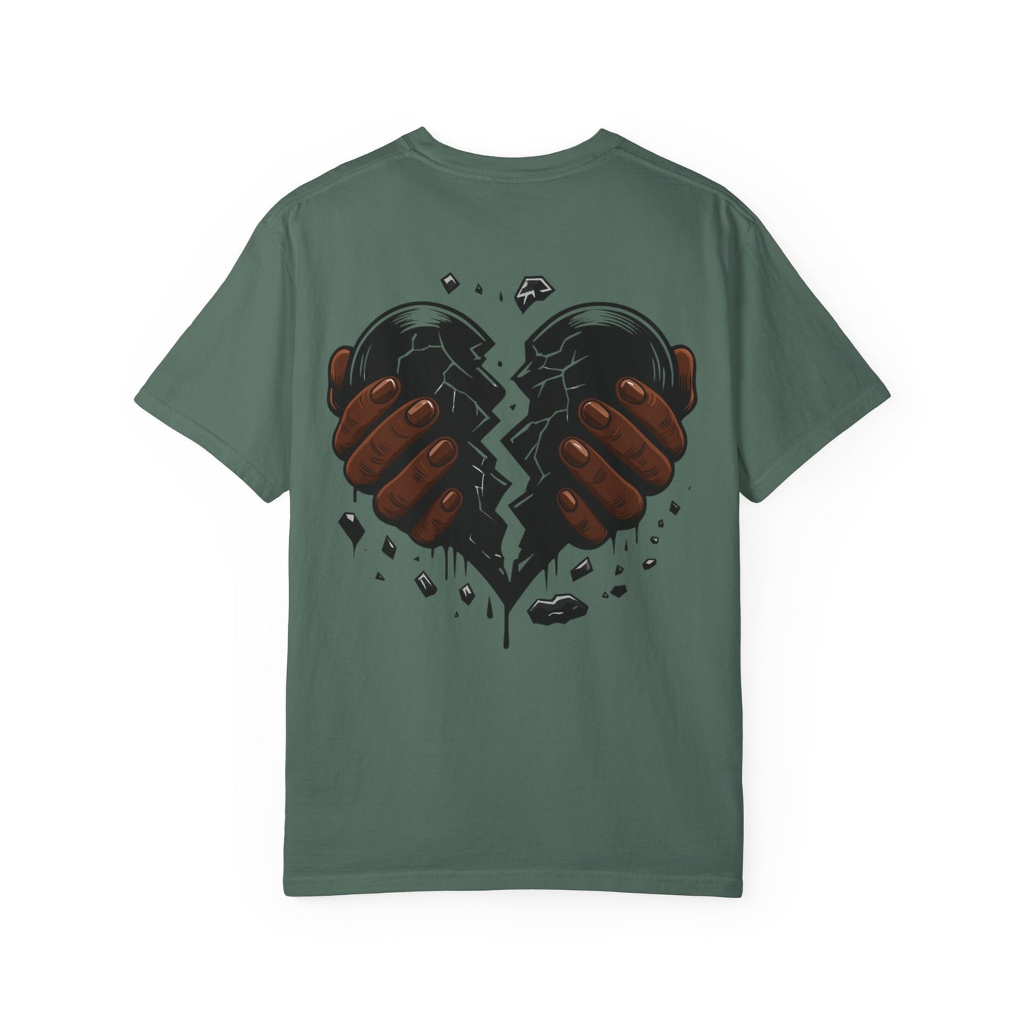 Blvck Heart Clothing Tee — Broken Black Heart Back Graphic T-Shirt