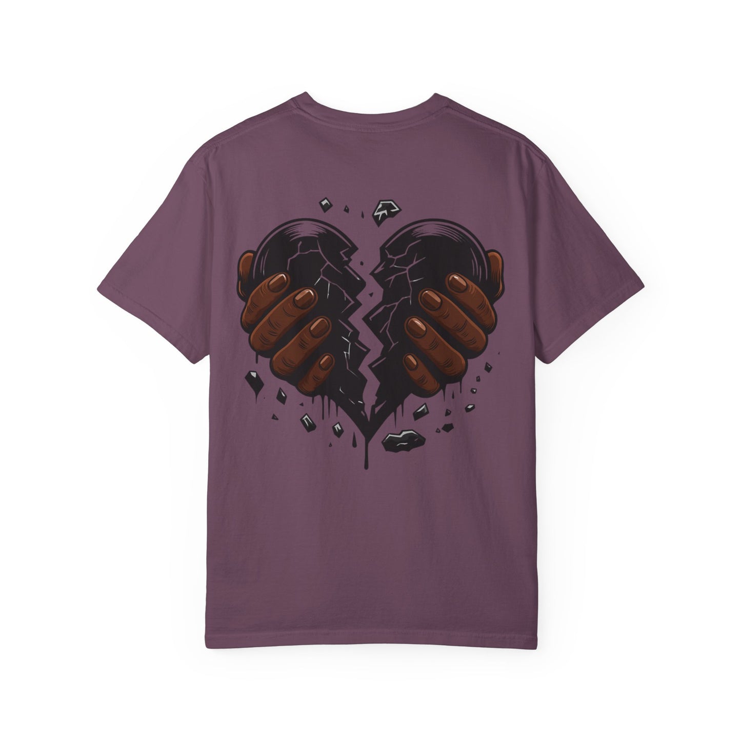 Blvck Heart Clothing Tee — Broken Black Heart Back Graphic T-Shirt