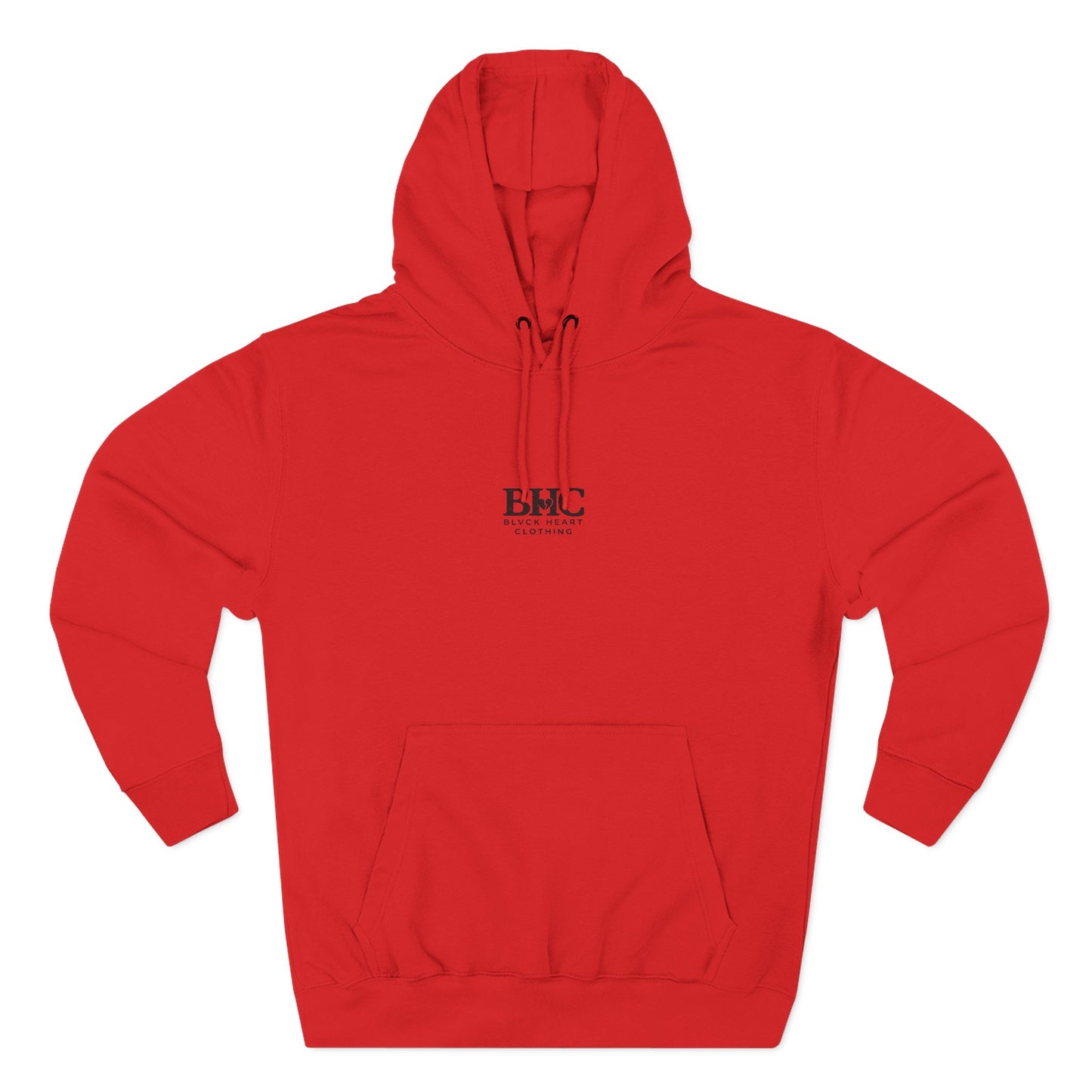Minimalist 'BHC' Logo Hoodie - White Fleece Pullover