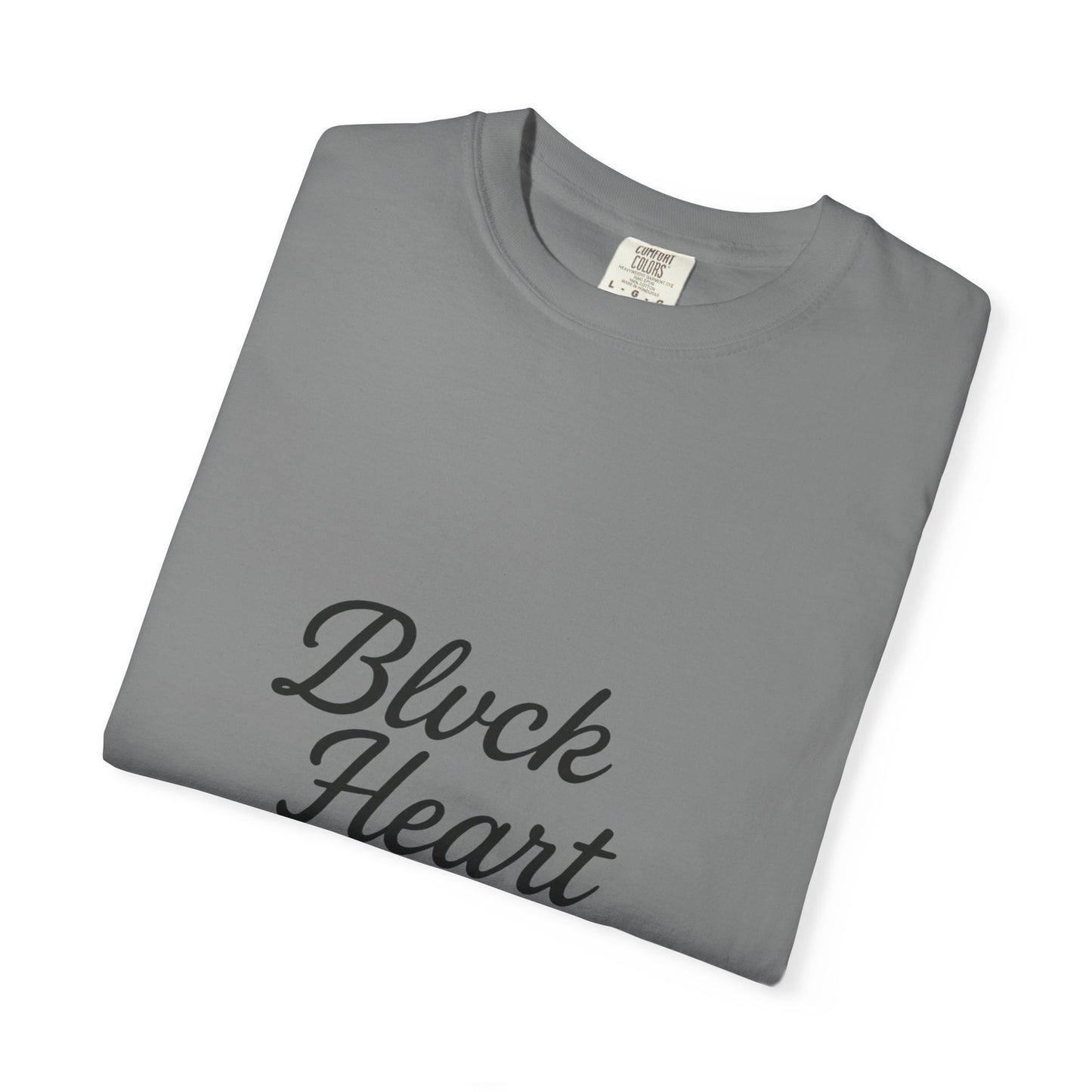 Blvck Heart Clothing Tee — Broken Black Heart Back Graphic T-Shirt