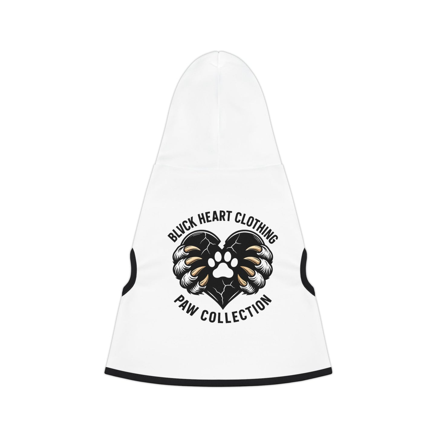 Pet Hoodie — "Black Heart Clothing Paw Collection" Printed Pet Hoodie