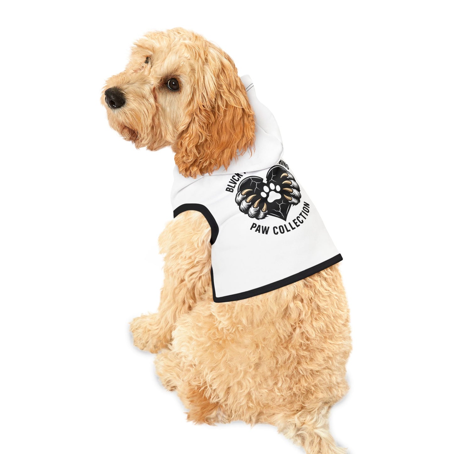 Pet Hoodie — "Black Heart Clothing Paw Collection" Printed Pet Hoodie