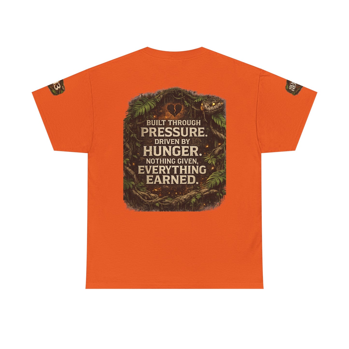 Gorilla Strength Tee – "Built Through Pressure. Driven By Hunger." Motivational Graphic T-Shirt