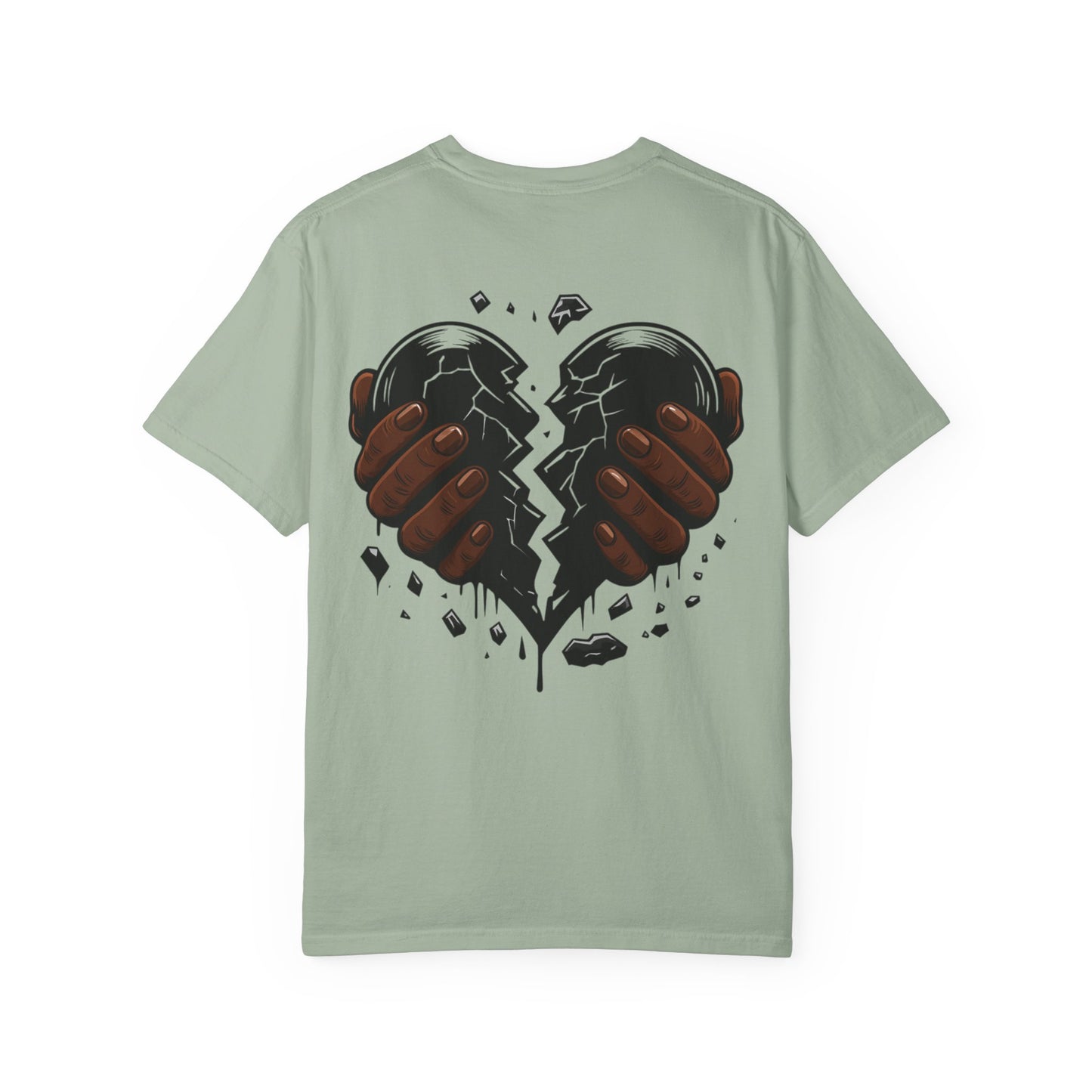 Blvck Heart Clothing Tee — Broken Black Heart Back Graphic T-Shirt