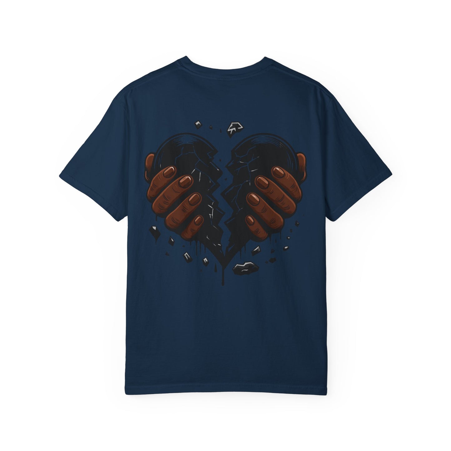 Blvck Heart Clothing Tee — Broken Black Heart Back Graphic T-Shirt