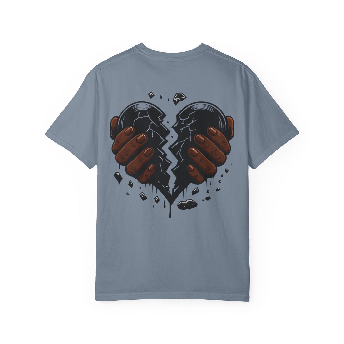 Blvck Heart Clothing Tee — Broken Black Heart Back Graphic T-Shirt