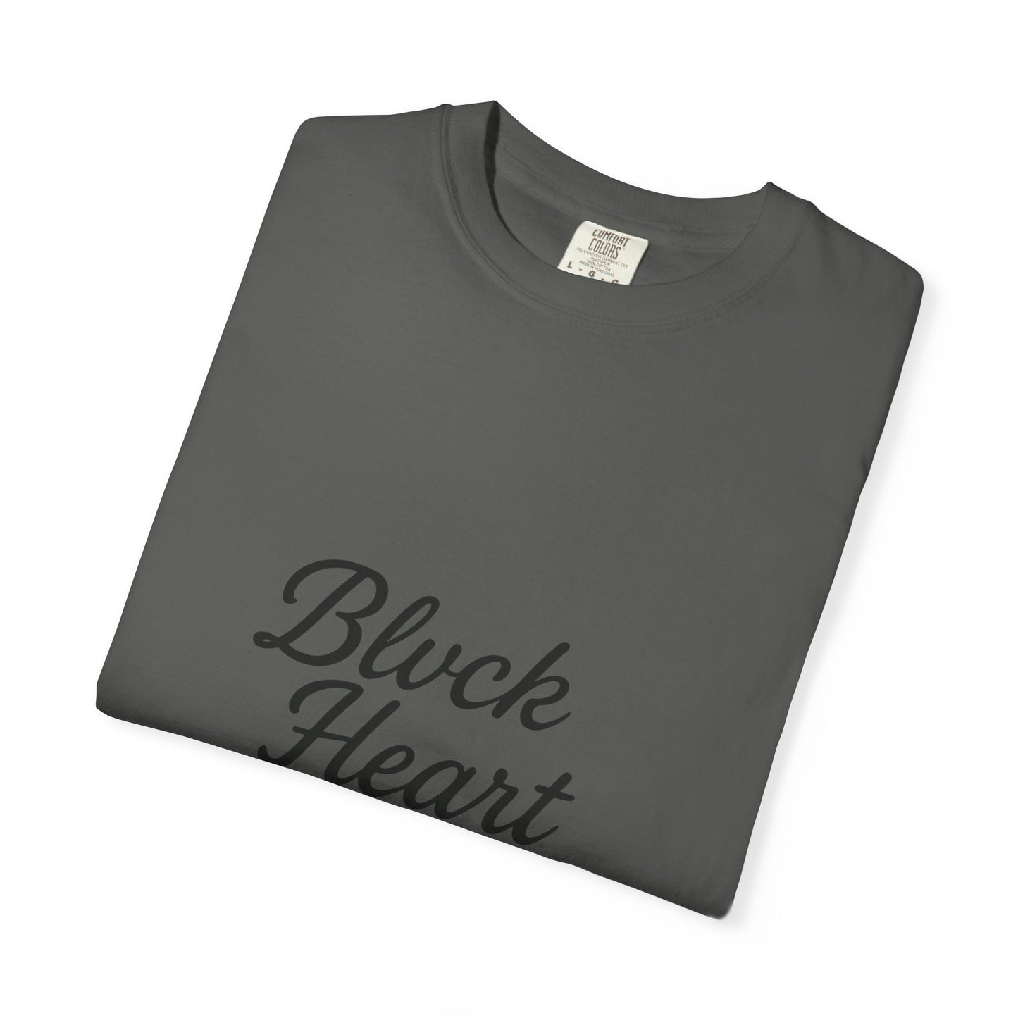 Blvck Heart Clothing Tee — Broken Black Heart Back Graphic T-Shirt