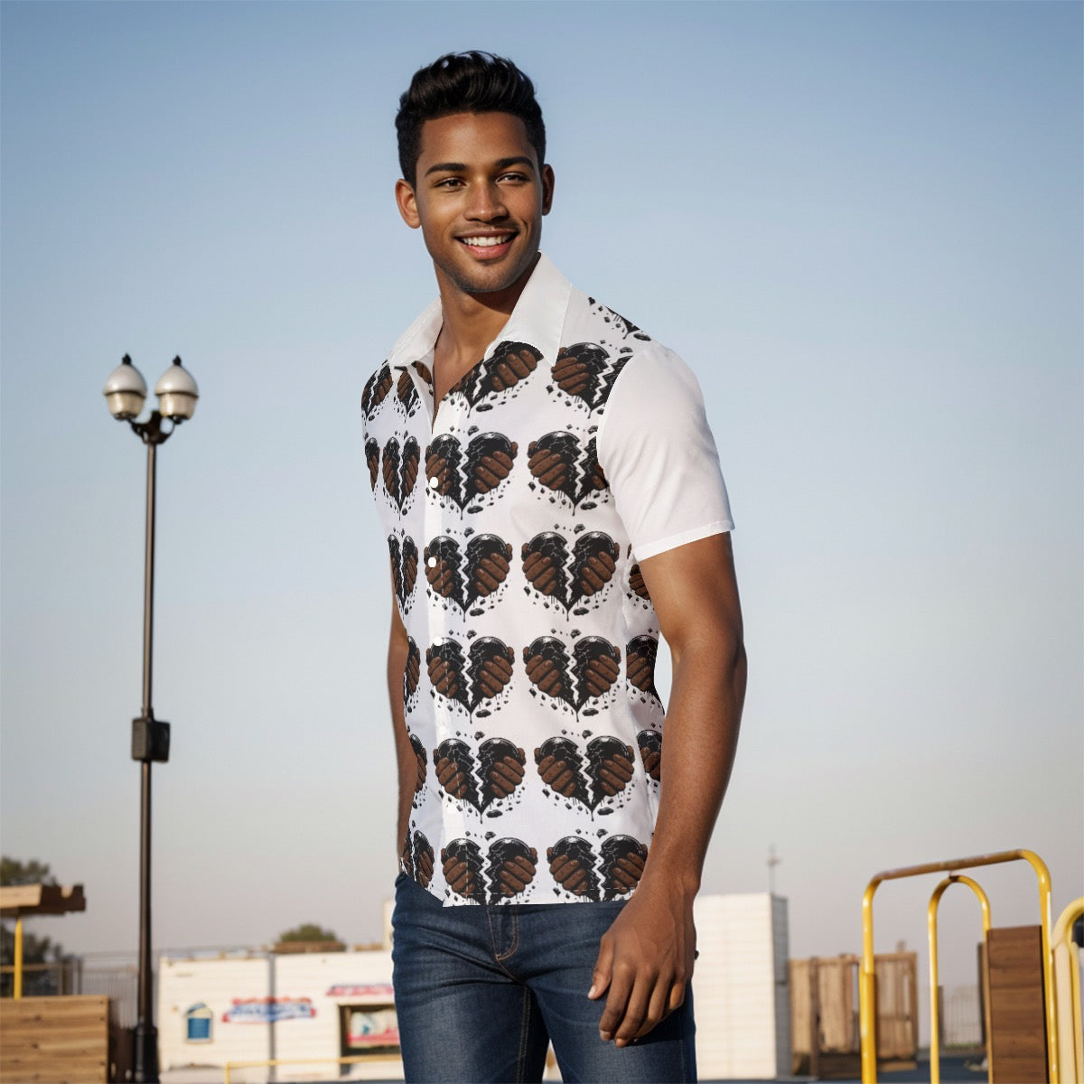 All-Over Print Men's Shirt