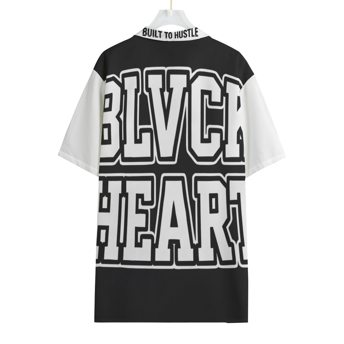 All-Over Print Men's Hawaiian Shirt With Button Closure