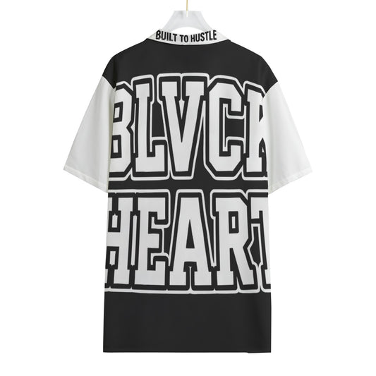 All-Over Print Men's Hawaiian Shirt With Button Closure