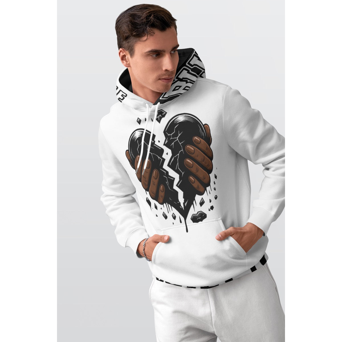 All-Over Print Men's Thicken Pullover Hoodie