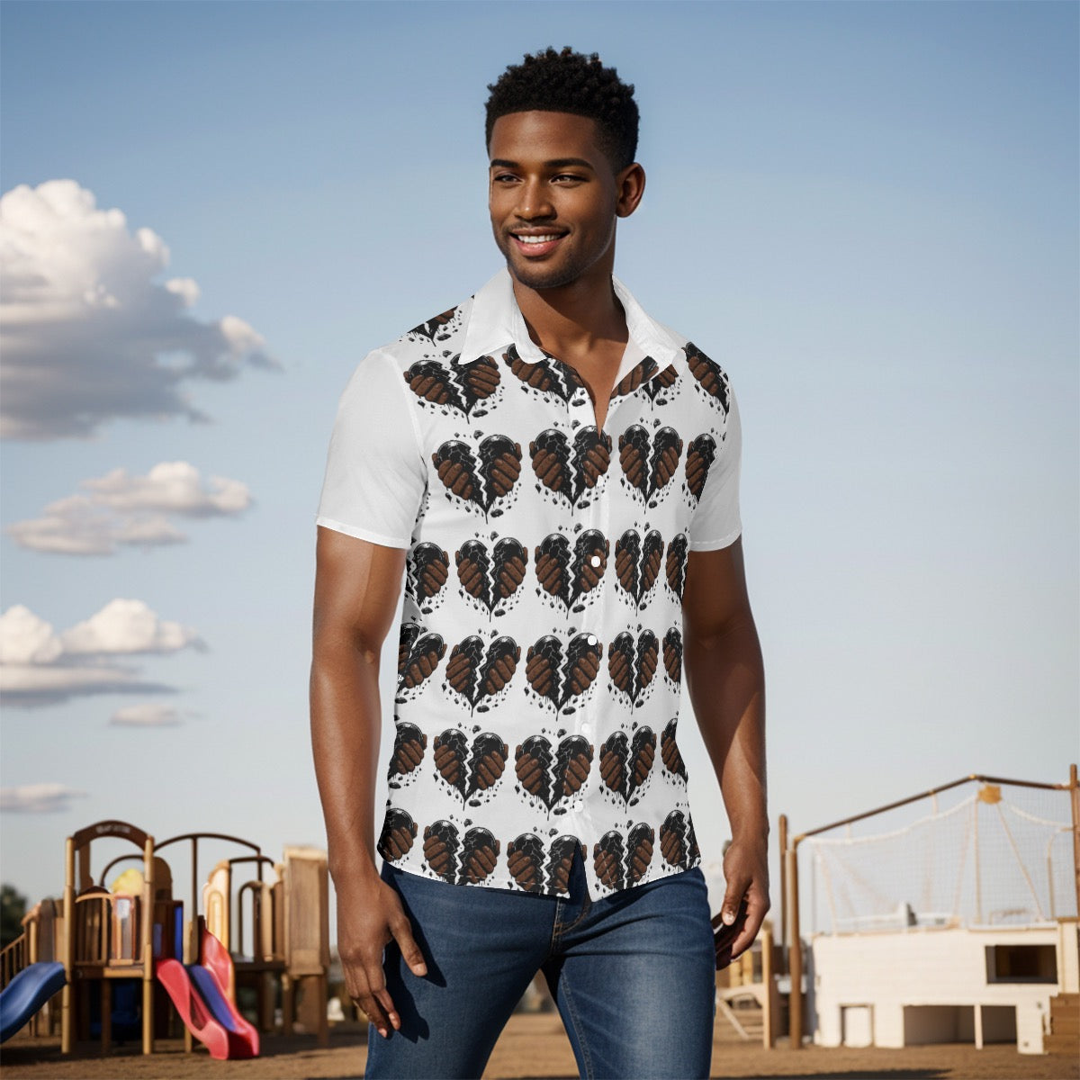 All-Over Print Men's Shirt