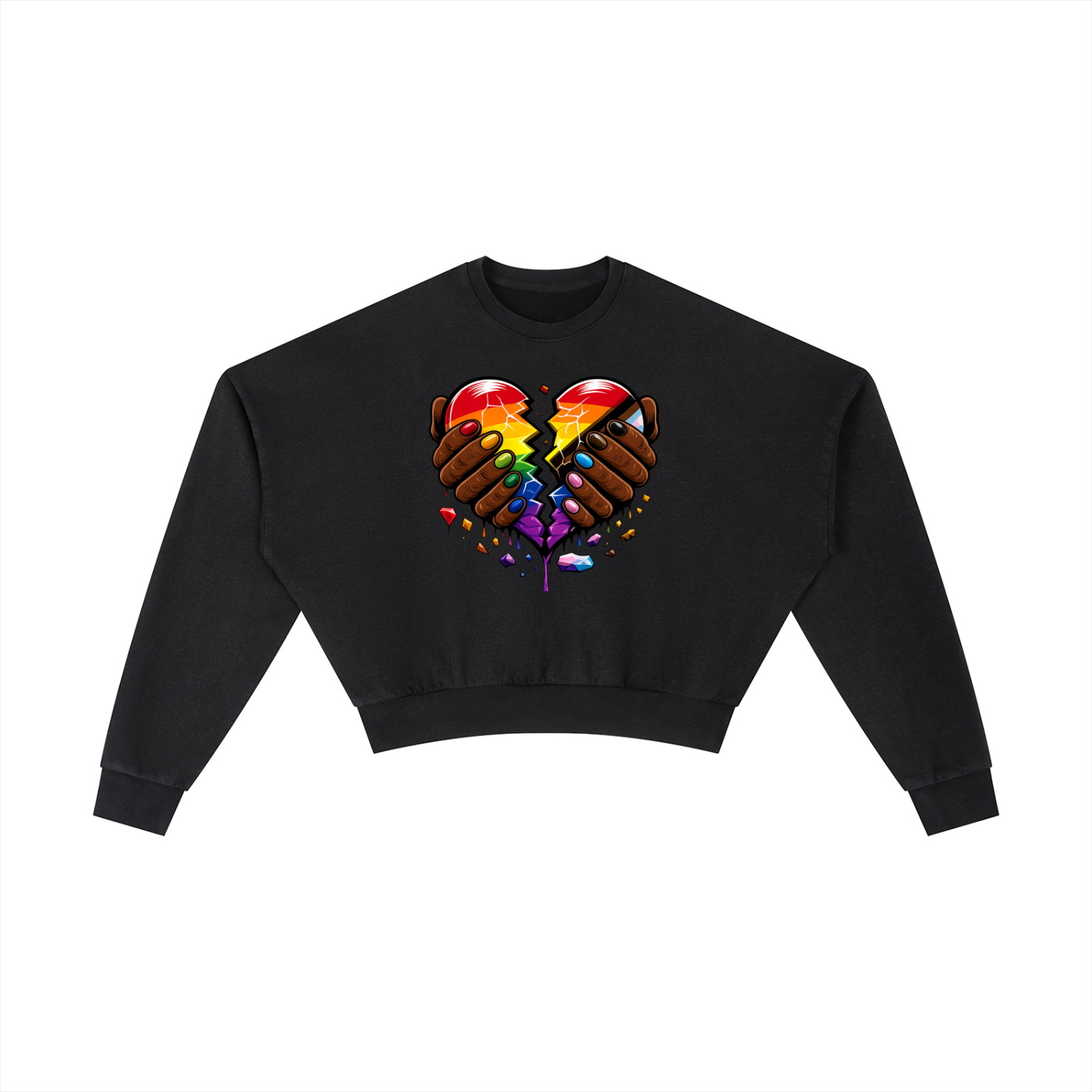 Vintage Washed Cropped Sweatshirt