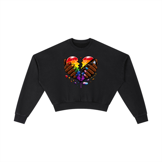 Vintage Washed Cropped Sweatshirt