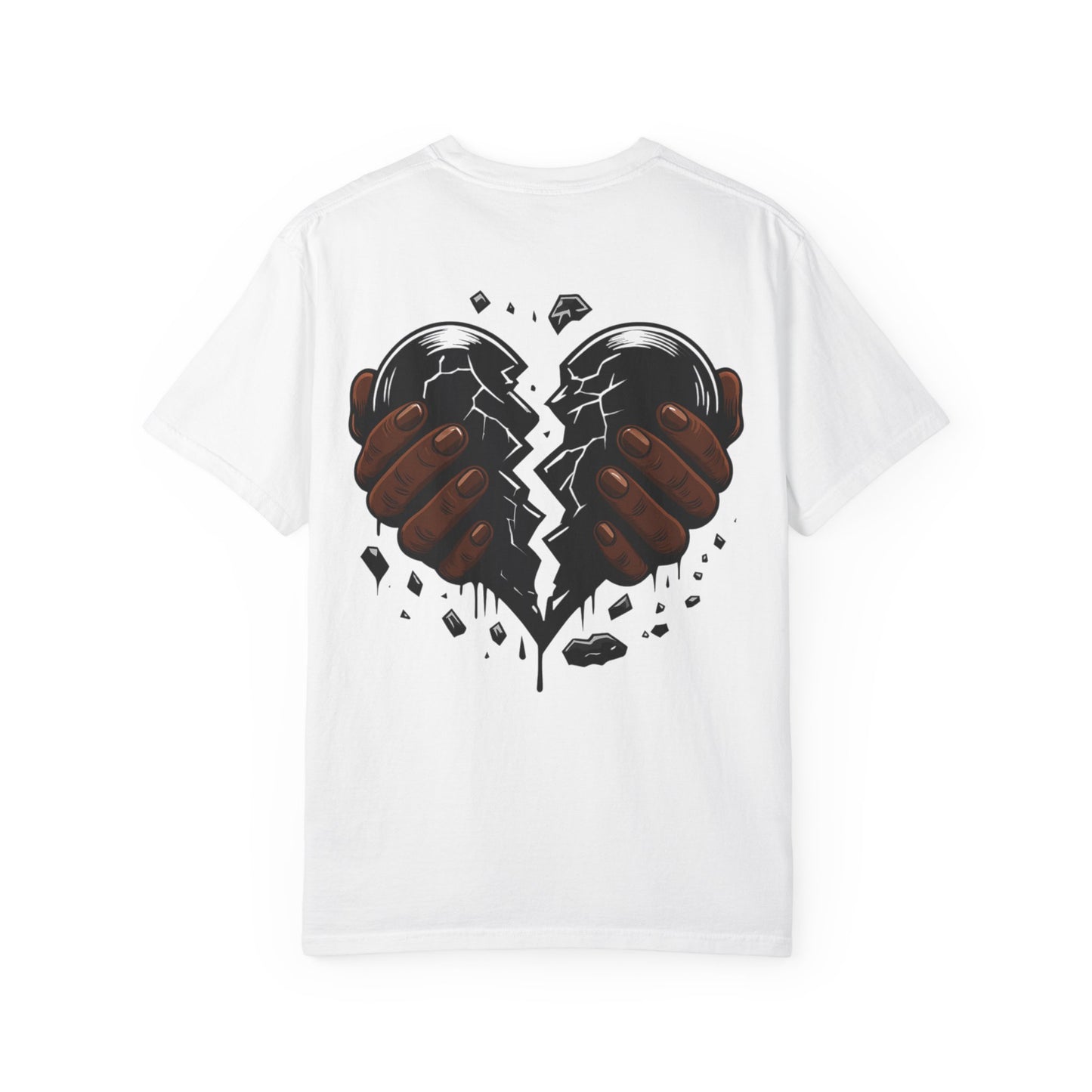 Blvck Heart Clothing Tee — Broken Black Heart Back Graphic T-Shirt