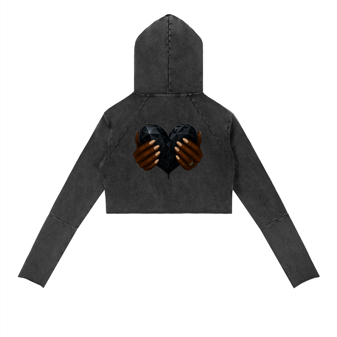 Vintage Washed Raw Edge Hoodie
