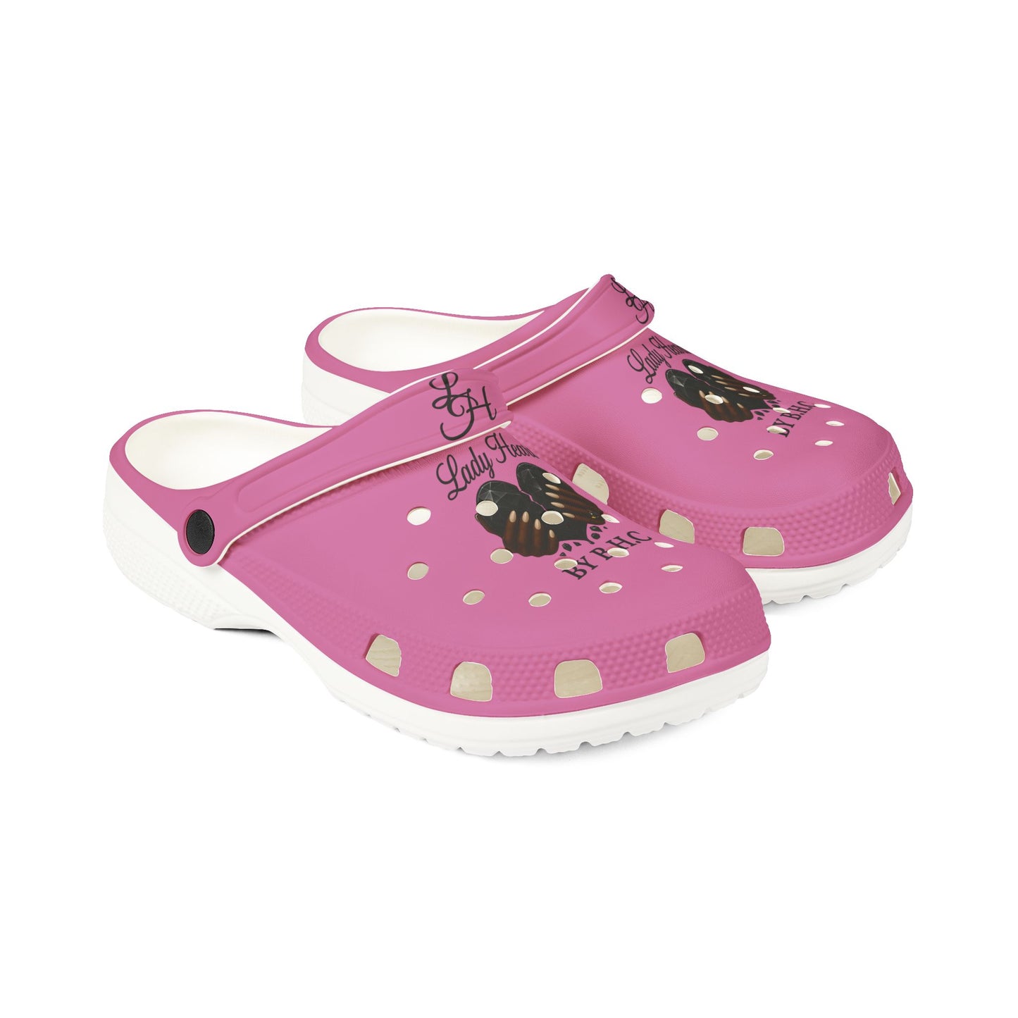 Pink Floral Cat EVA Clogs – Cute Kitty Garden Foam Shoes