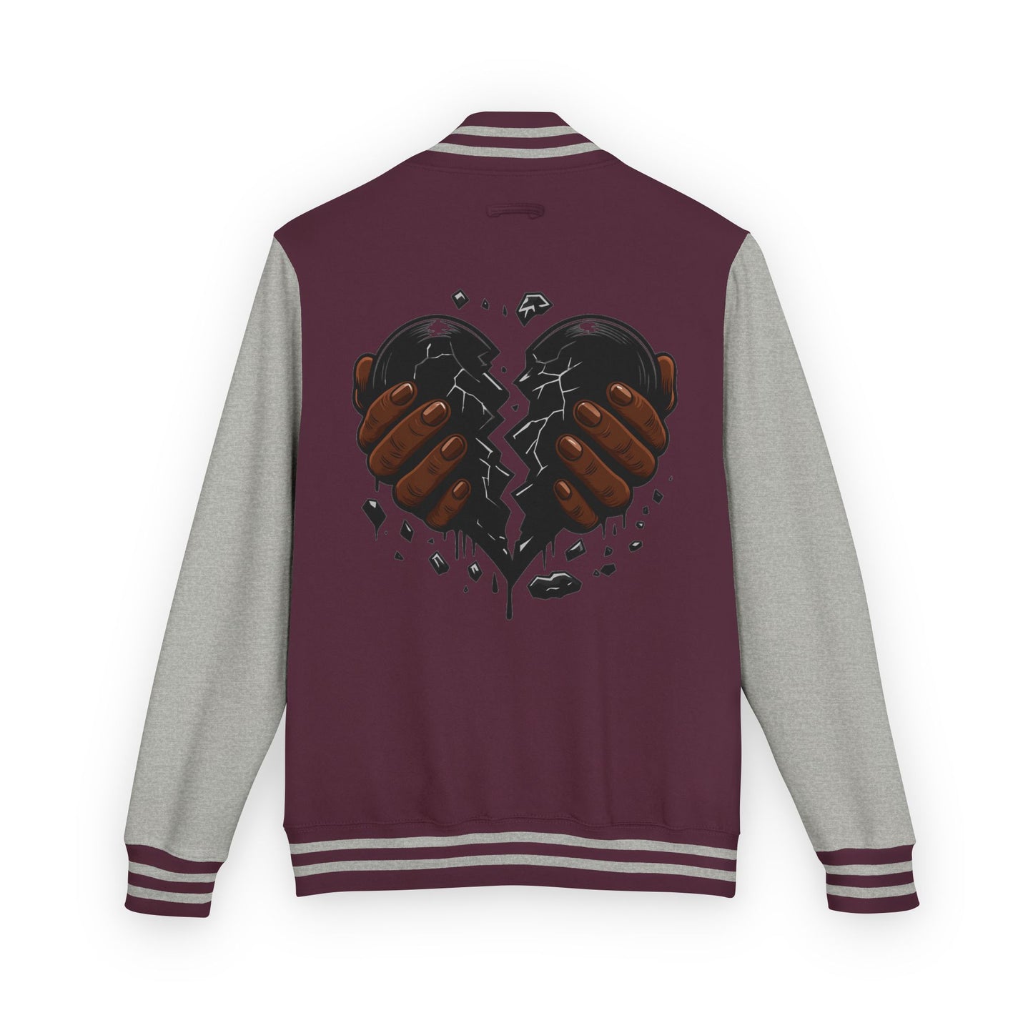 Letterman Jacket — 'Broken Heart' Graphic Varsity Jacket
