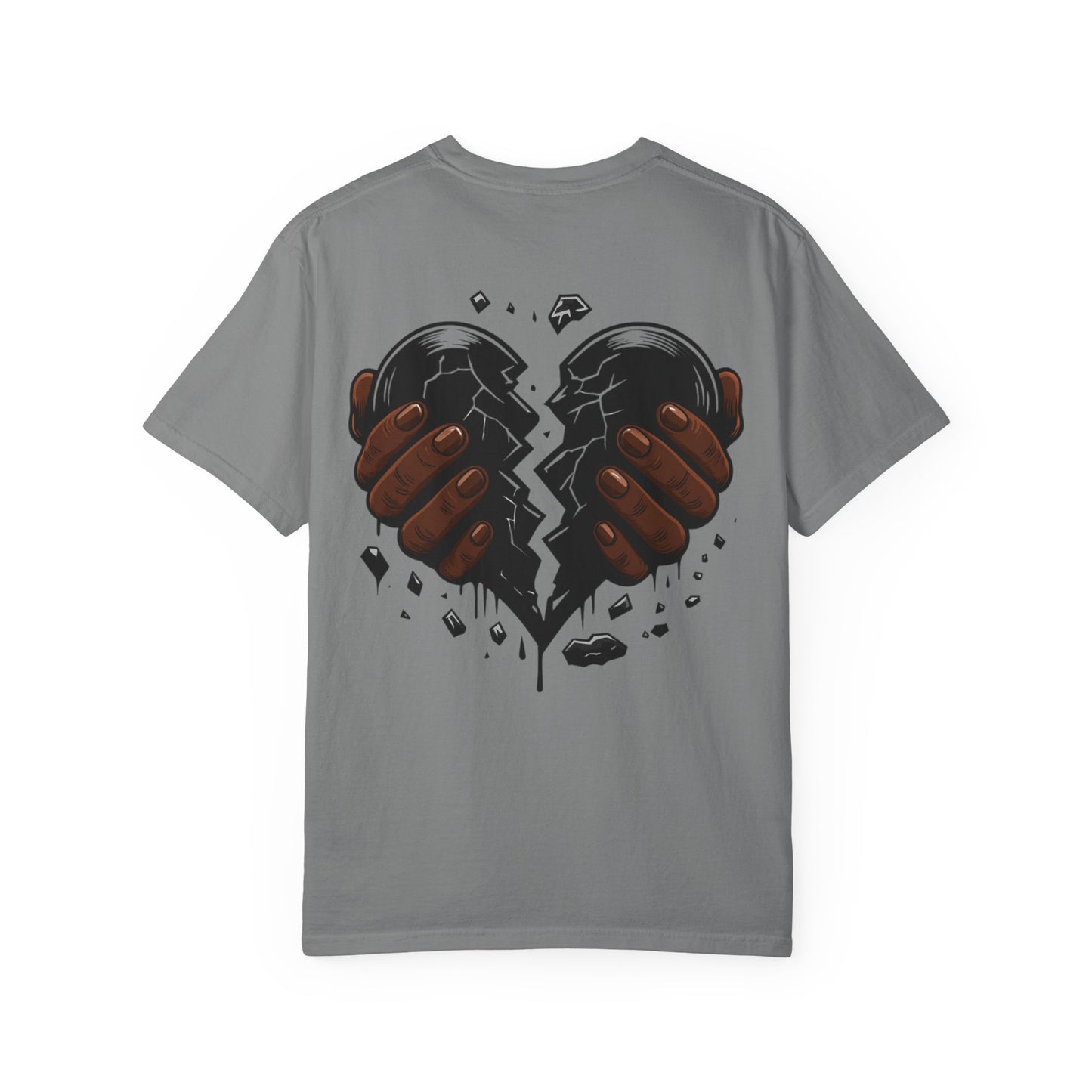 Blvck Heart Clothing Tee — Broken Black Heart Back Graphic T-Shirt