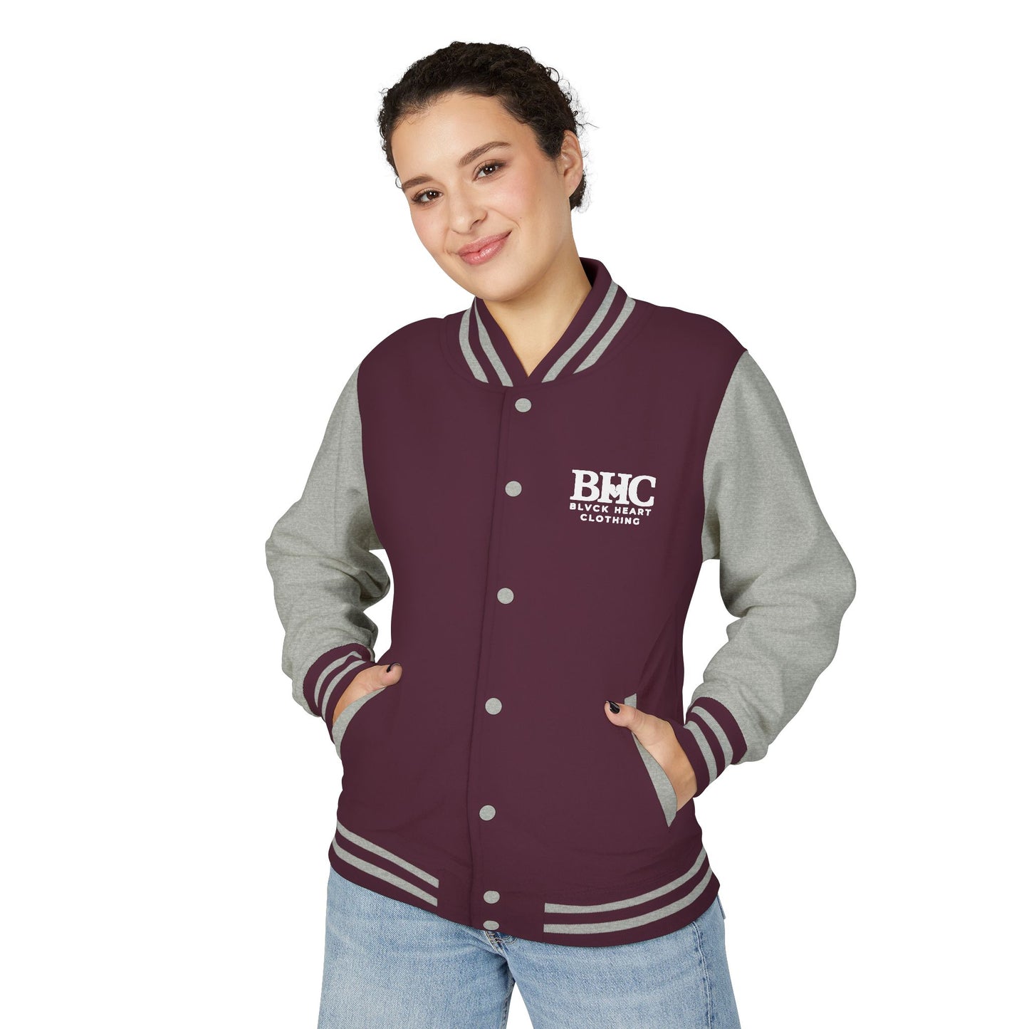 Letterman Jacket — 'Broken Heart' Graphic Varsity Jacket