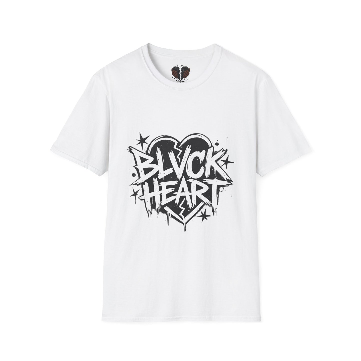 Black Heart Graffiti T‑Shirt — District 313 Streetwear Tee