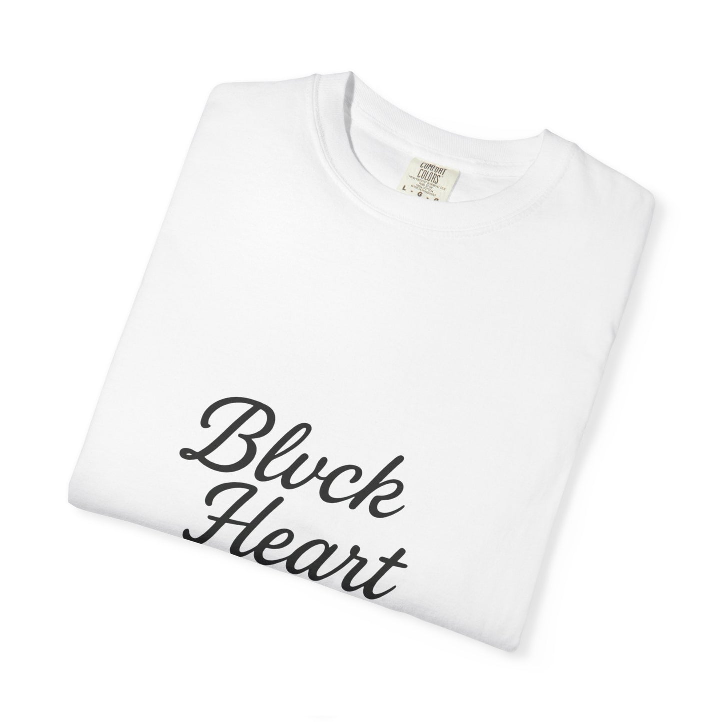 Blvck Heart Clothing Tee — Broken Black Heart Back Graphic T-Shirt
