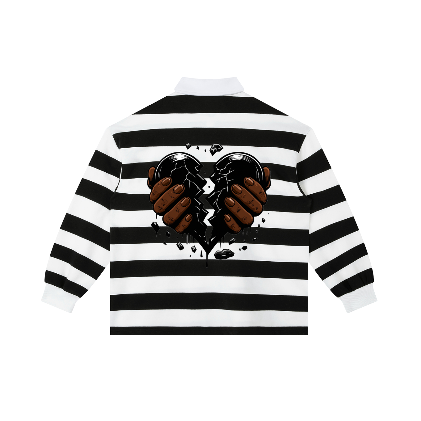 Color Block Stripe Polo Shirt