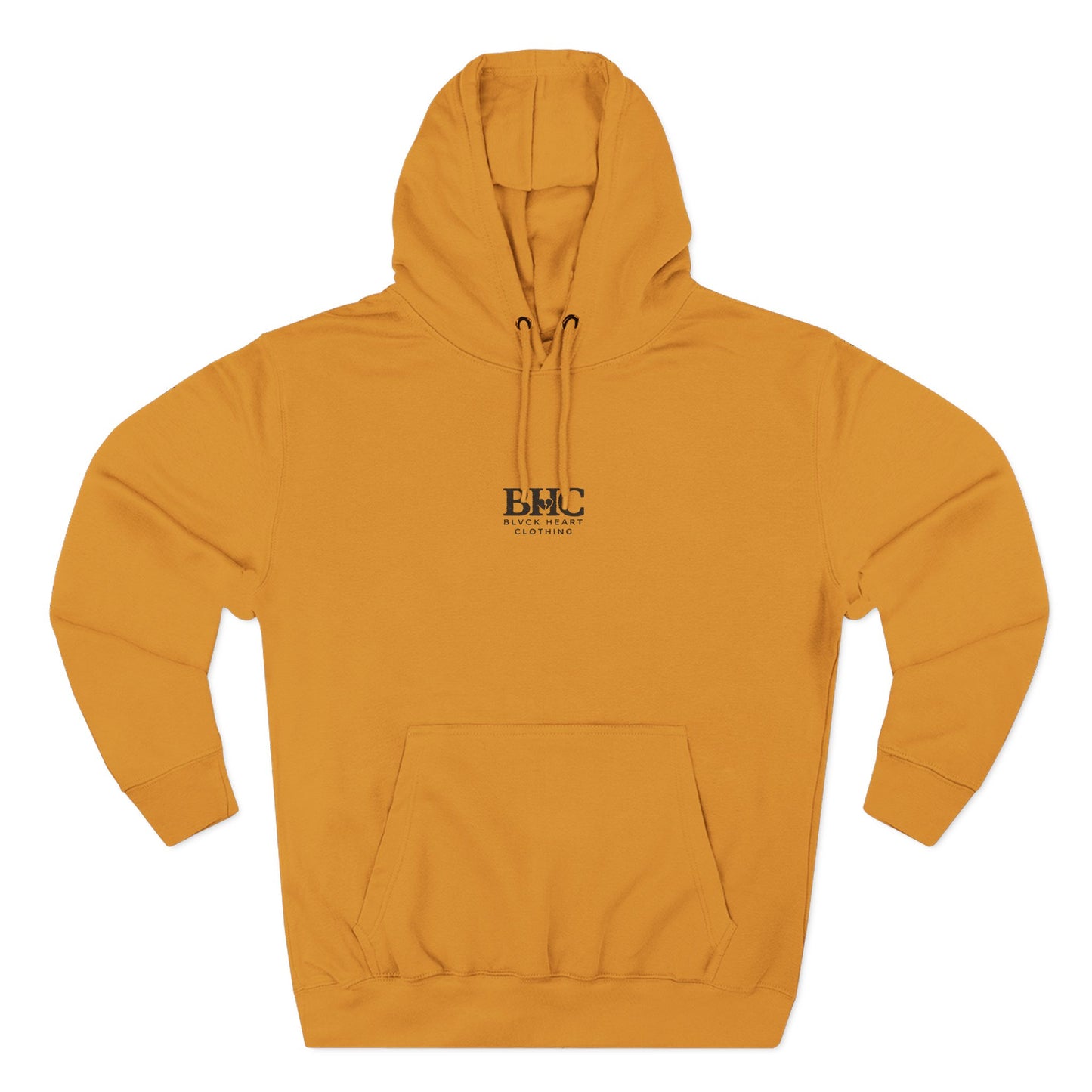 Minimalist 'BHC' Logo Hoodie - White Fleece Pullover
