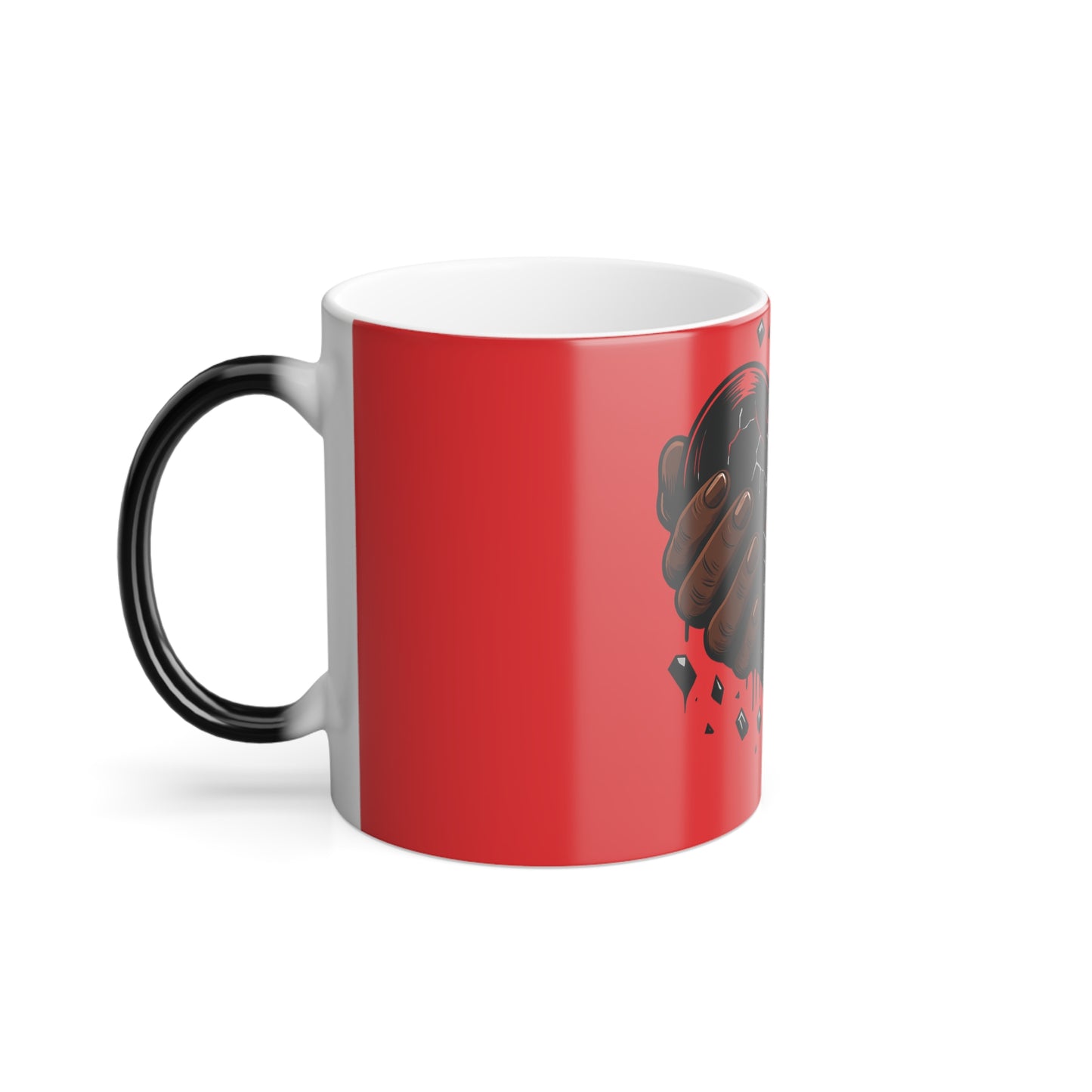 Color Changing Heartbreak Mug, Unique Gift for Coffee Lovers, Breakup Recovery, Love-themed Kitchenware, Holiday Gift Idea