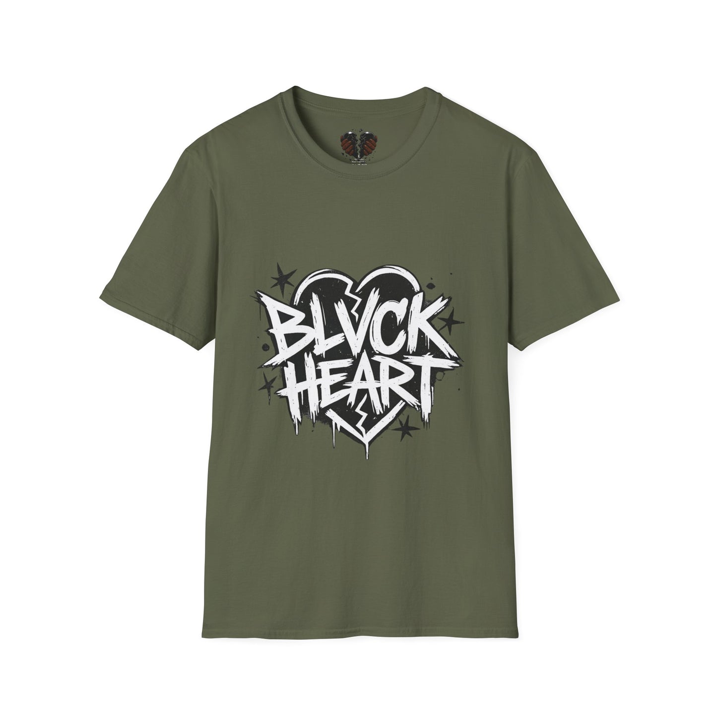 Black Heart Graffiti T‑Shirt — District 313 Streetwear Tee