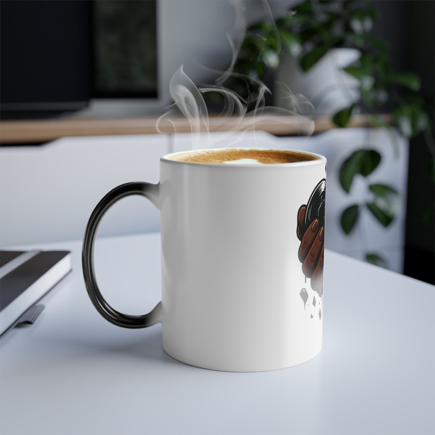 Color Changing Heartbreak Mug, Unique Gift for Coffee Lovers, Breakup Recovery, Love-themed Kitchenware, Holiday Gift Idea