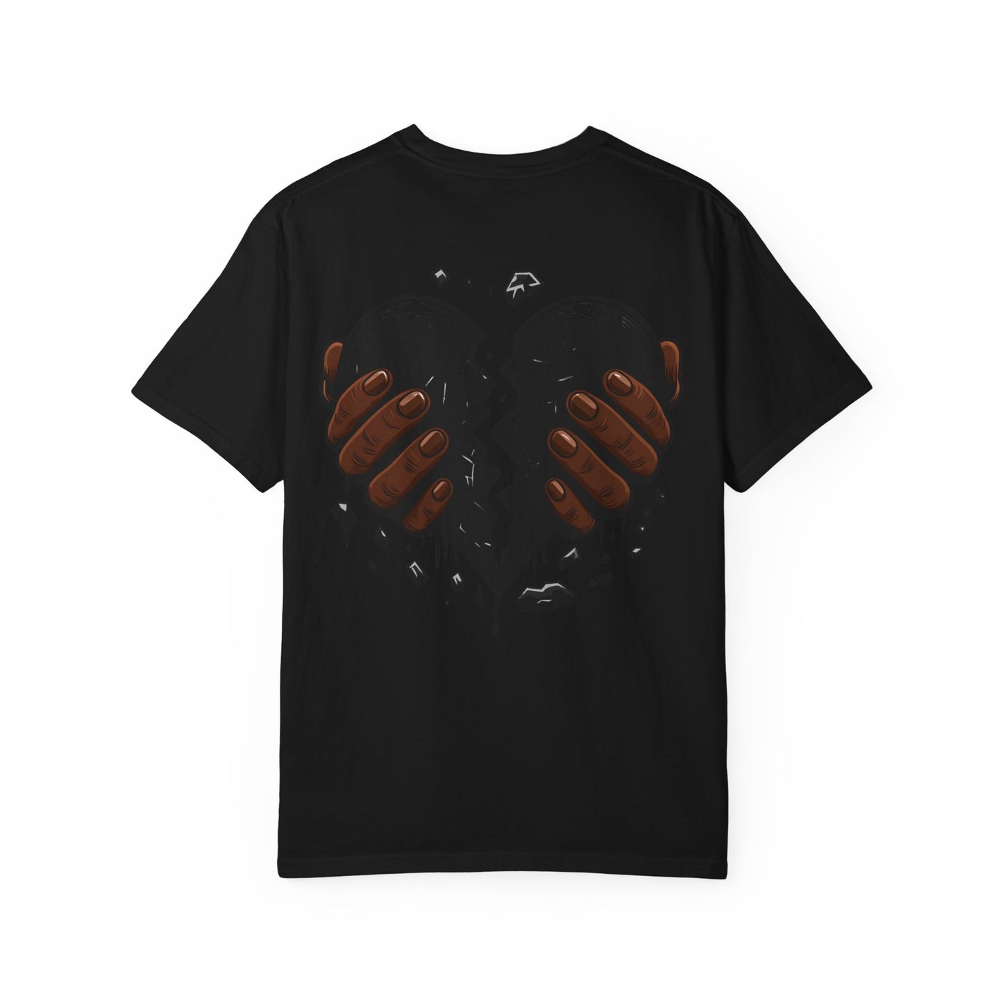 Blvck Heart Clothing Tee — Broken Black Heart Back Graphic T-Shirt