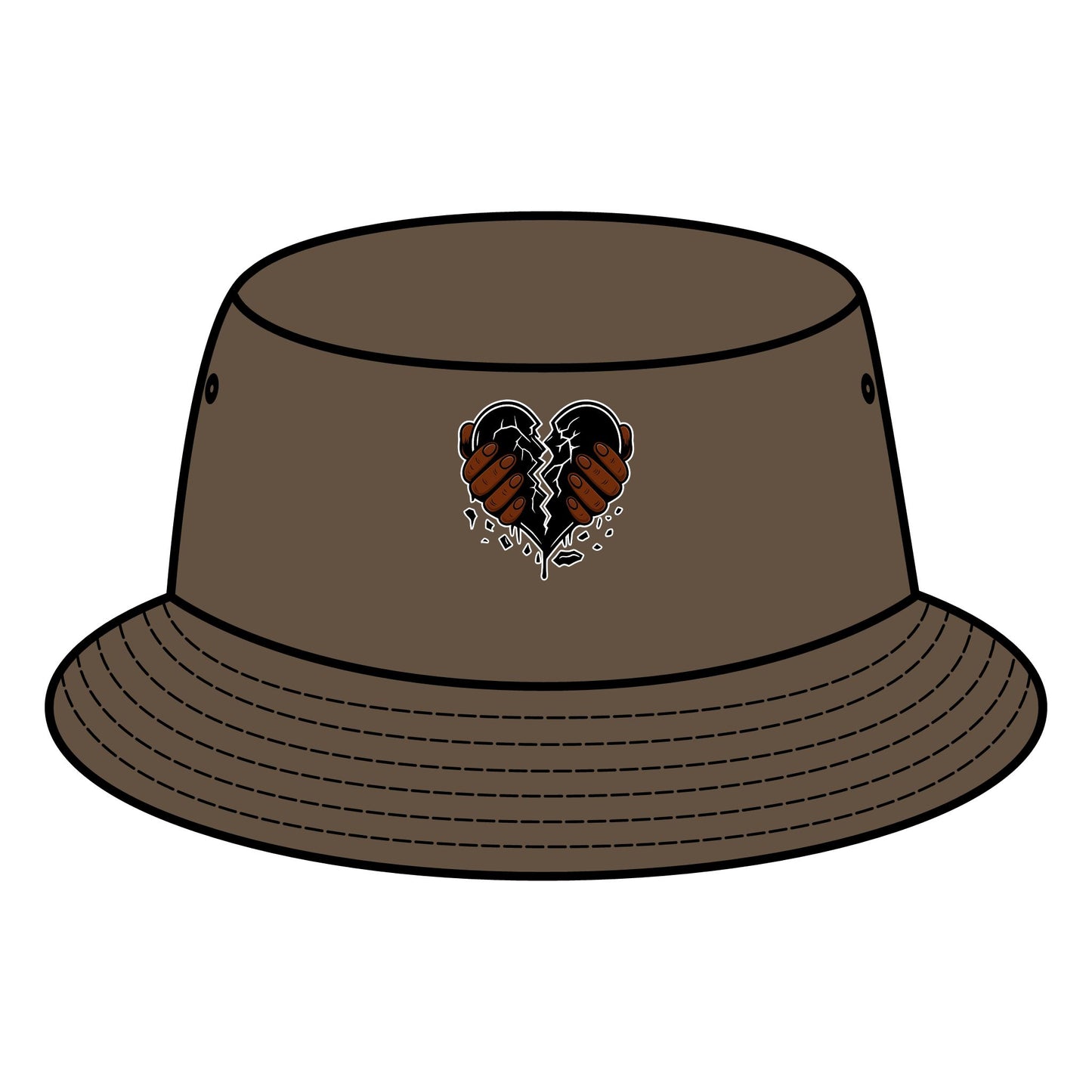 Stylish Bucket Hat with Heart Design, Trendy Summer Hat, Unique Gift for Him/Her, Casual Beach Accessory, Love-Themed Headwear