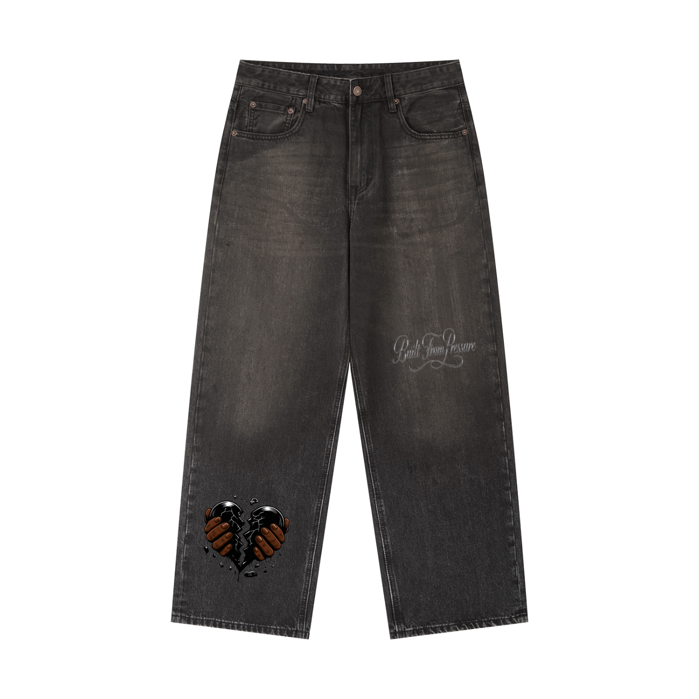 Vintage Wash Heavyweight Denim Jeans