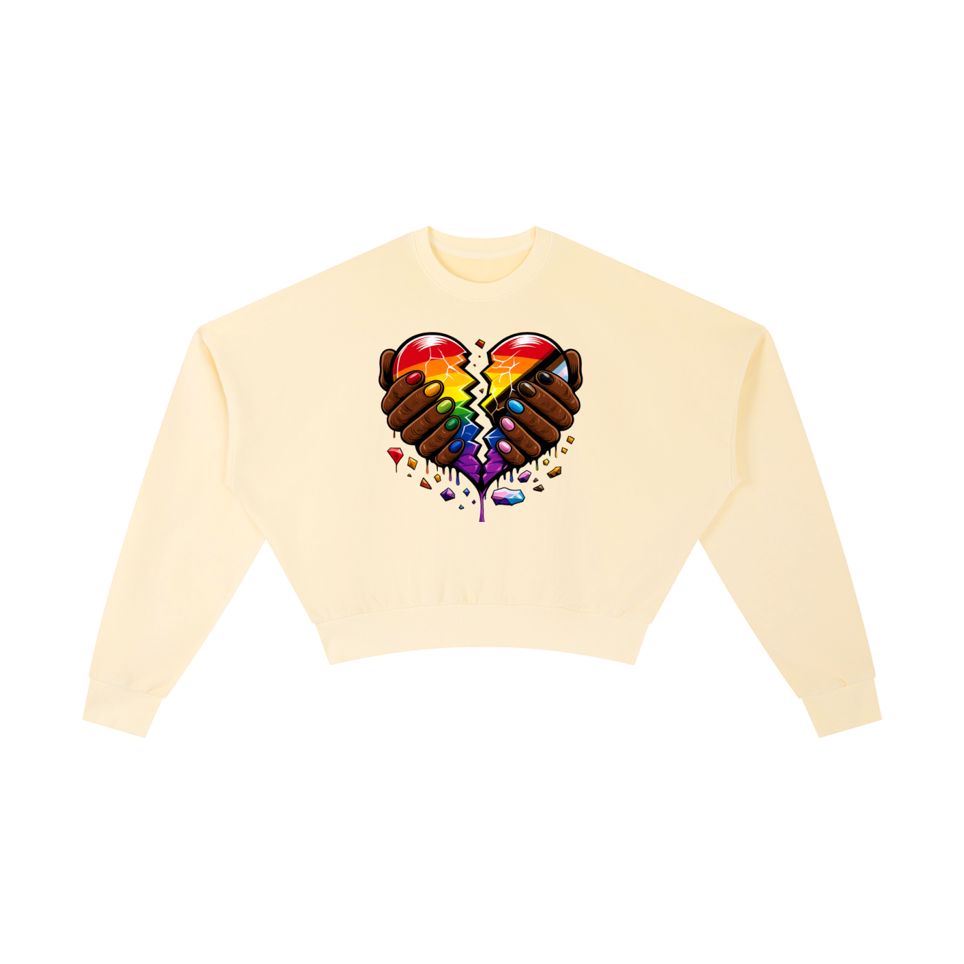 Vintage Washed Cropped Sweatshirt